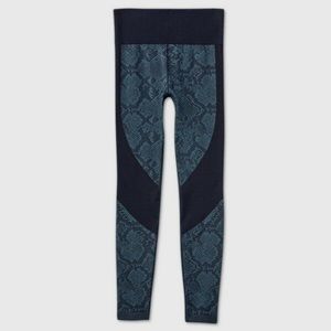 JoyLab Teal Snakeskin Leggings